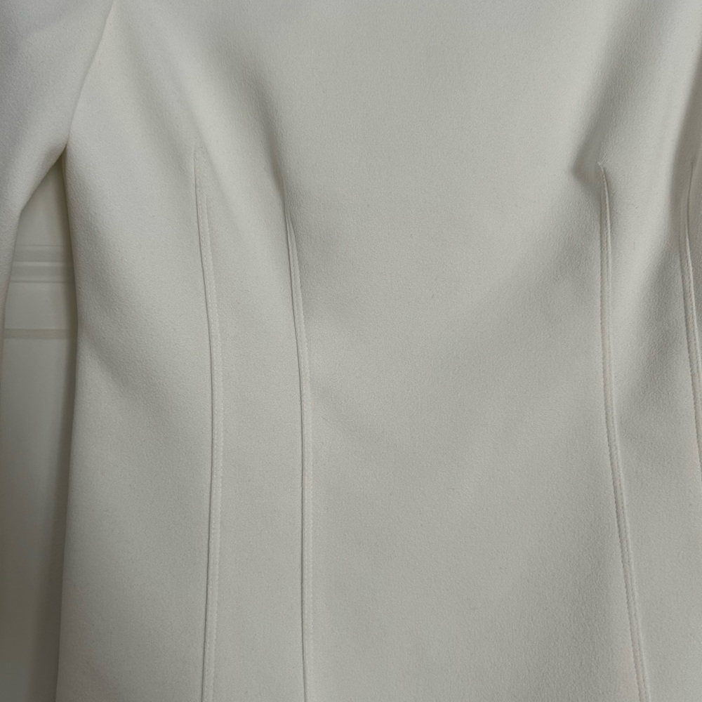 Tibi Cream Ruffled 3/4 Sleeve Blouse - Picture 3 of 5